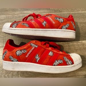 adidas Superstar Lace Up Womens Size 8 Pineapple Sneakers Casual Shoes B28040